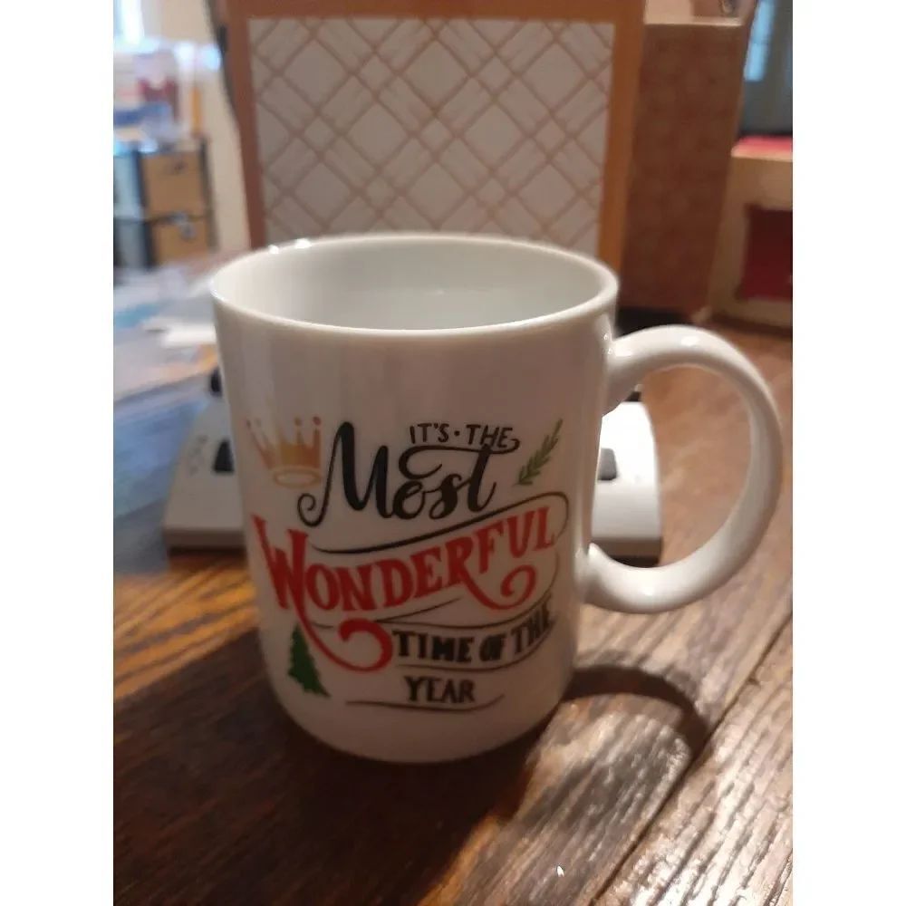 New 11oz It's the Most Wonderful Time of the Year Holiday Christmas Cup Mug
